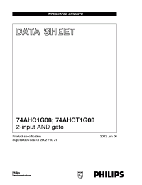 Datasheet 74AHC1G08 manufacturer Philips